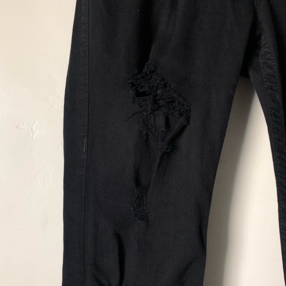 True Religion Distressed Black Skinny Jeans - Picture 4 of 9